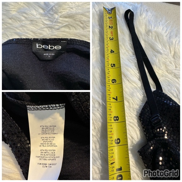 BEBE Shimmer Dress NWT - Picture 4 of 8